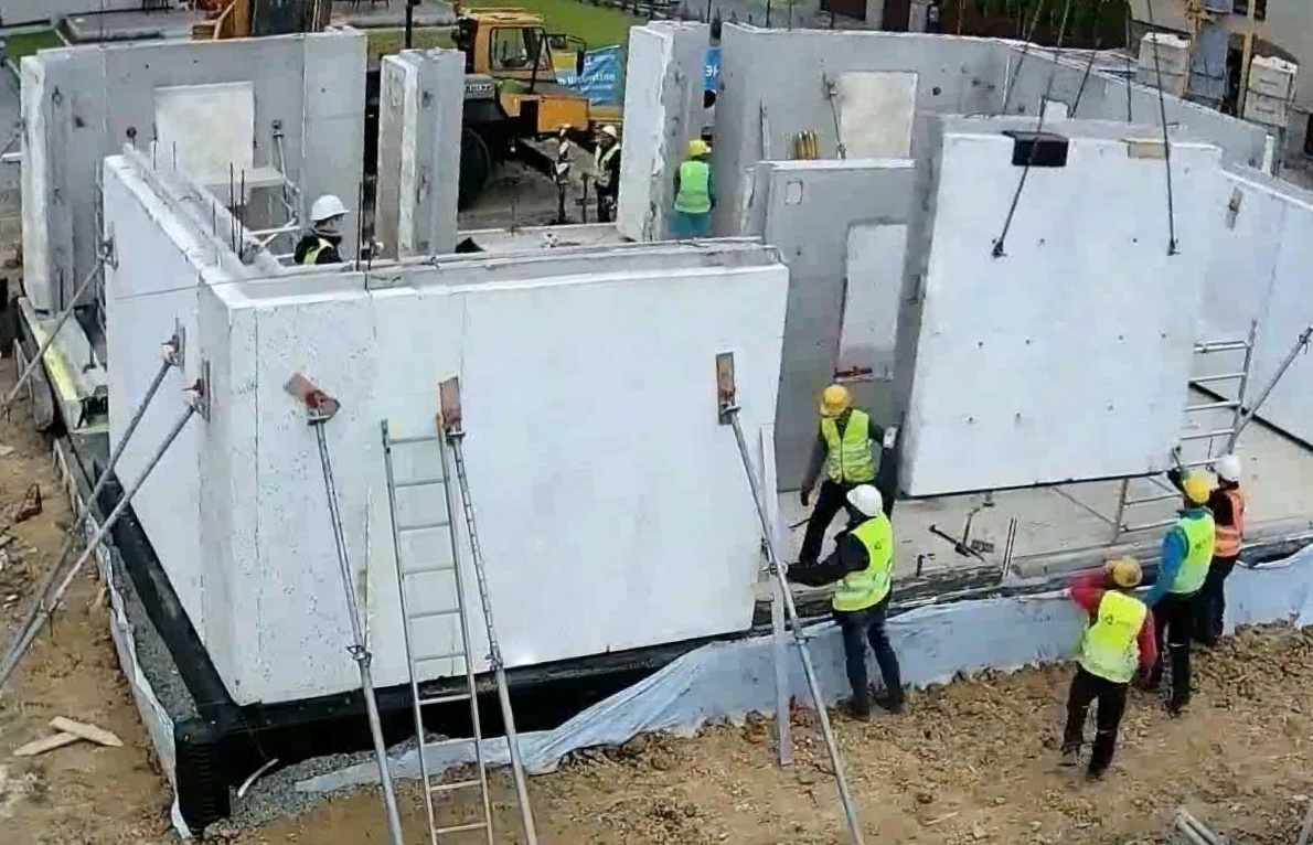 Parter domu z prefabrykatów